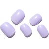 GLAMERMAID Press on Nails Short Squoval，Purple Squoval False Nails Press ons，Spring 24 Pcs Full Cover Glue on Nails Glossy Reusable Acrylic Stick on Nails Gift for Women Girls