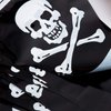 Tatuo 60 Pcs Pirate Banner Skull Pirate Flag Pirate Birthday Party Decorations Jolly Roger Pirate Ship Triangle Pennant Bunting Decor for Wedding Celebration Decor Outdoor Party Supplies