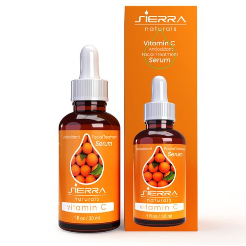 Sierra Naturals Vitamin C Serum for Face, PURE Vitamin C Facial Serums with Hyaluronic Acid Retinol Vit E Antioxidant Vitamin C Face Oil Skin Lifting Serum Anti Aging Reduce Wrinkles, 1oz