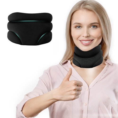 Cervicorrect Neck Brace for Snoring Relief, Neck Brace Cervical Collar, Neck Braces for Neck Pain, Soft Foam Neck Brace for Sleeping, Posture Corrector for Women Man Office, Sleeping, Reading