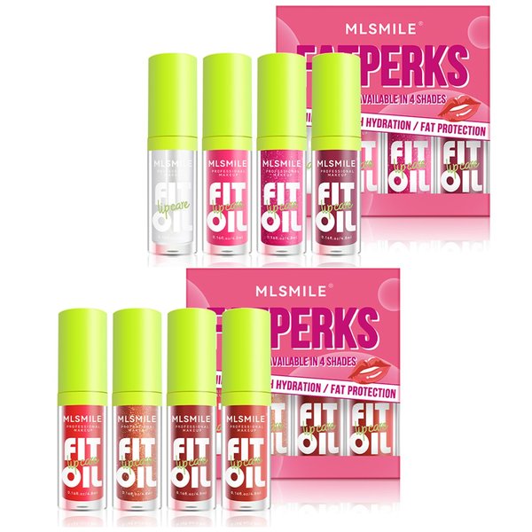 VolksRose 8pcs Lip Gloss Oil Set, Flavored Lip Gloss, Hydrating Lip Glow Oil, Lipgloss Lipoil Set for Women Girls Teens, Tinted Plumping Lip Gloss Packs, Fat Lip Oil Lip Balm for Dry Lips Nourishing
