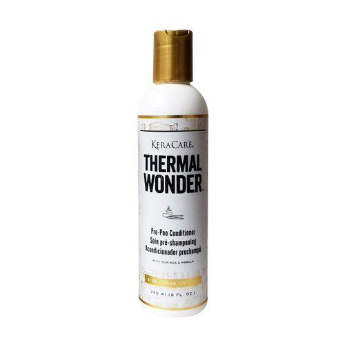 KeraCare Thermal Wonder Pre Poo Conditioner - With Aloe Vera, Green Tea &amp; Menthol- Features Marin...