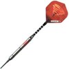 Elkadart Tornado 90% Tungsten Soft Tip Darts with Storage/Travel Case, 2 Black/5 Red Rings, 16 Grams