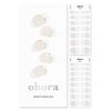 ohora Semi Cured Gel Nail Strips (N Sylph) - White, French, Works with Any UV/LED Nail Lamps, Salon-Quality, Easy to Apply & Remove - Christmas Gel Nail Wraps, Stickers, Christmas Stockings