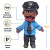 14" Policeman, Black Male, Hand Puppet