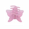 2PCS Butterfly Hair Claw Clips for Women Strong Hold Claw Clip for Thick Thin Hair Nonslip Hair Clips for Girls Frosted Light Pink