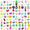 100 Pcs Mochi Toy, Random Squishy Fidget Toys, Soft Cute Animal Stress Relief Squishies Toys for Kids Party Favors, Classroom Prizes, Easter Basket Goodie Bag Stuffers, Christmas, Birthday Gifts