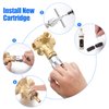 Enhon 1222 Replacement Cartridge Compatible with Moen with Puller, Tub Shower Cartridge Replacement Kit for One Handle Posi-temp Faucet (1 Set)