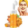 Turmeric Facial Cleanser, Turmeric Foaming Facial Cleanser + Tumeric 𝐇y𝐚lu𝐫o𝐧ic Acid Serum, Face Skincare Deep Cleaning Moisturizing for All Skin (1,Face wash)