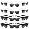 ASTARON 12 Pack Kids Party Sunglasses Bulk Neon Party Favors for Beach Wedding Party Pool Party Supplies, Balck and White