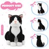 Libima 13 Inch Tuxedo Cat Stuffed Animal Realistic Black and White Cat Plush Soft Stuffed Tuxedo Kitten Plushie for Valentine's Day Birthday Party Favors Gifts Bedroom Sofa Decor