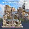CubicFun 3D Puzzles for Adults Notre Dame de Paris Model Kits 128 Pieces, Puzzle for Kids Ages 8-14 Arts and Crafts Birthday Gifts for Kid Ages 8-12