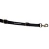 ActiveDogs Hands-Free Adjustable Service Dog Leash, 7.5' x.75 Premium Quality Crossbody K9 Training Lead - Black Nylon