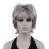 Lydell Short Layered Shaggy Wavy Full Synthetic Wigs (H16/613 Blonde Highlights)