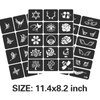 FANOST Tattoo Stencils For Kids Teens Adults, 24 Sheets Henna Tattoo Stencil Kit, 400 Tattoos Design, Tattoo Stencils for Real Tattoos, Airbrush Tattoo Stencils, Henna Stencils for Face Hand Finger
