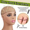 400 Pcs Hair Nets for Women Hair Nets for Food Service Invisible Elastic Edge Mesh 20 Inches Hair Nets, Ballet Dance Hair Bun(Black)