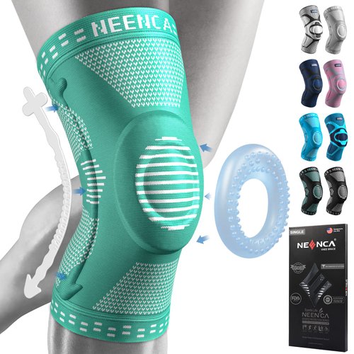NEENCA Professional Knee Brace for Women/Men, Knee Support with Patella Pad & Side Stabilizers, Compression Knee Sleeve for Knee Joint Pain, Meniscus Tear, ACL, PCL, Runner, Workout - FSA/HSA Approved