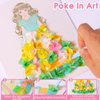 7 in 1 Princess Dress Up Game Set, Foil Art & Diamond Painting, Princess Makeup with Dress Up Sticker, Poke in Art Princess, Watercolor Painting, Art Craft Kit Gift for Kids Ages 4 5 6 7 8 9+ Year Old