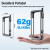 SIRUI Camera Cage for Insta360 X3, Aluminium Protective Frame Case for Insta360 X3 with Silicone Lens Cover, Folding Fingers, 1/4" Thread and Cold Shoe, Camera Accessories, SC-X3