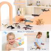RECUR Sea Animal Toys for Kids 12pcs Ocean Animal Figures Mini Animal Toys Figures Under The Sea Party Favor for Boy Including Shark Octopus Crab Plastic Animal Figurines Bath Toys