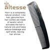 Altesse 11301 Horn Comb Wide Tooth Comb and Fine Tooth Comb with Smooth Rounded Teeth for Thick or Thin Hair. Antistatic Mini Comb Hair Comb for Men and Bone Comb for Women (5.7") Handmade in France