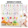 30 Pieces Hanging Swirl Party Decorations Foil Decorations Ceiling Swirl Spiral Hanging Plastic Streamer for Ceiling Birthday Graduation Wedding Celebration Baby Shower Party Supply （Colourful）