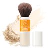 Go Ho Mineral Setting Powder Brush,Loose Powder on Brush,Translucent,Hypoallergenic Cruelty Free Setting Powder,Oil Control Natural Matte Finish,5g