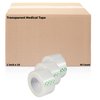 Transparent Medical Tape [Pack of 48 Rolls] Clear Surgical First Aid Bandage Tape for Wound Dressing Care - 1 inch x 10 Yds Breathable Latex Free (48)