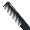 OTTO: 7.5" Five Metal Prong Comb Pin Tail comb (Carbon Fiber Anti Static Heat Resistant) (1 Pack)