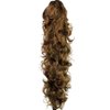 KUKI 31" Long Curly Clip in Claw Ponytail Hair Extension Jaw Clip, 12#, Size 31"