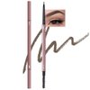 Waterproof Eyebrow Pencil,Ultra-Fine Mechanical Pencil with Spoolie Brush,Eyebrow Pencil Easy to Color,Draws Tiny Brow Hairs and Fills in Sparse Areas,Create Natural Eye Brow,Dark Brown