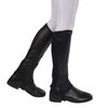 SAXON. Equileather Half Chaps, Black, Adults Medium