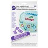 Wilton Cake Letter and Number Press Set, Use on Fondant or Buttercream Frosting, Ideal for Decorating Personalized Birthday Cakes, Includes 1 Holder, 2 Locks, and 85 Assorted Tiles, Purple