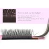 EMEDA Y Lash Extensions D Curl .07mm 10mm Tray Premade Volume 2D Fans Eyelash Extension .07 Mix YY Type Wispies Soft Eye Lashes 10mm Supplies（0.07 D 10mm）