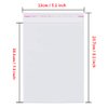 Borningfire 300ct 5x7 Clear Resealable Plastic Bags Self Adhesive Sealing OPP Cello/Cellophane Bags for Bakery Cookies Candy Treats Decorative Wrappers, Fits 5'' x 7'' Prints Photos Cards Envelopes