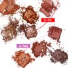 Ruby Kisses Eyeshadow Palette Highly Pigmented Eye Makeup Matte to Shimmers (Agate)