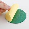 BQSPT 94mm Air Hockey Mallet Felt Pads Replacement Air Hockey Pushers Pads Green Self Adhesive Felt Sticker for 96mm Air Hockey Pushers Handles Paddles Accessories(16 Pack)