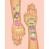 xo, Fetti Summer Pool Party Temporary Tattoos for Kids - Glitter styles | Birthday Party Supplies, Beach Party Favors + Tropical Decor