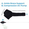 NatraCure Hot and Cold Air Compression Ankle Brace Wrap Ice Pack for Ankle Pain, Achilles Tendons, Bursitis - Compression for Ankle Swelling - Ankle Gel Wrap for Torn Ankle Ligament for Men & Women