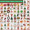 CHARLENT Christmas Temporary Tattoos for Kids - 148 PCS Christmas Individual Tattoos for Kids Christmas Xmas Party Favors, Stocking Stuffer, Christmas Eve Gift