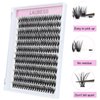 DIY Eyelash Extension 240pcs 40D Cluster Lashes Long False Eyelashes Individual Lashes Cluster Eyelash Extensions (40D-0.07D-13mm)