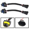 iJDMTOY H11 H8 H9 Extension Wiring Harness Sockets Wires Compatible with High/Low Beam or Fog Lights Use
