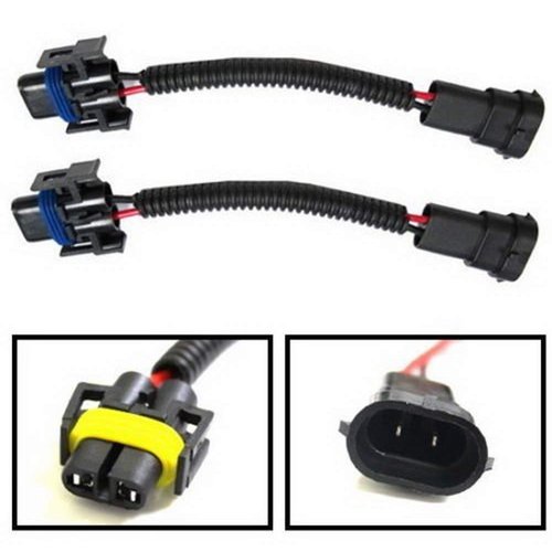 iJDMTOY H11 H8 H9 Extension Wiring Harness Sockets Wires Compatible with High/Low Beam or Fog Lights Use