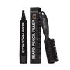 Pacinos Beard Pencil Filler - Water Proof, Long Lasting Coverage & Natural Finish - Beard, Moustache & Eyebrows - Micro-Fork Tip for Seamless Application - Bristle Brush Included (Dark Brown)
