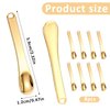 8 PCS Metal Makeup Spatula Tool, Mini Skin Care Spatula Lotion Spatula, Cosmetic Spatula Applicator, Reusable Beauty Spatula for Cream, Lotion and Mask (Silver Gold Rose Gold)