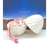 3D Printed Dragon with Dragon Egg, Articulated Mother and Child White and Pink Gemstone Dragons, Fidget ADHD Autism Toy, Executive Desk Toy MCDD063WP-BD007WP-GEM