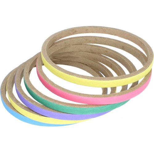 3314 pk6 5.5 Inch Chew Bagel Bonka Bird Toys Beak Feet Foraging Parrot Quaker African Grey Cockatoo