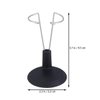 NUOBESTY Doll Stands Display Holder Doll Bracket Support Teddy Bear Stand for Home Black 15cm 4pcs
