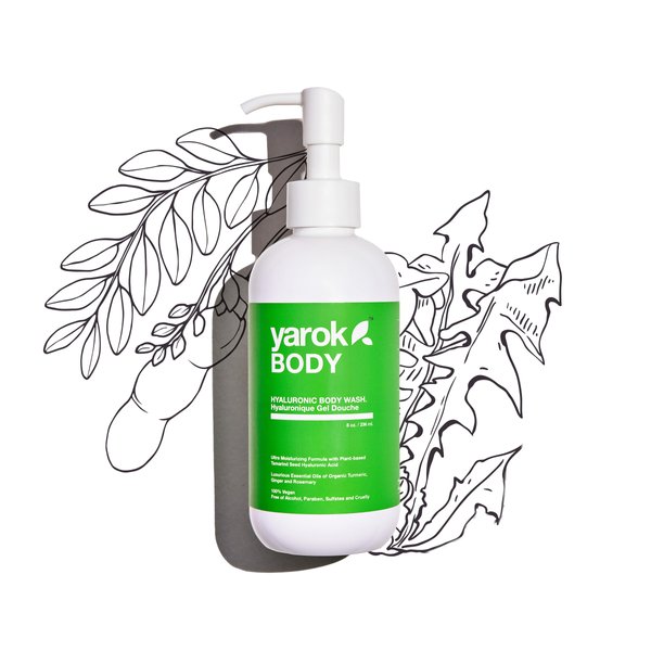 Yarok - Body - Hyaluronic Body Wash - Moisturize, Nourish & Protect - Luxurious & Cleansing - Helps Skin Elasticity - With Essential Oils - 100% Vegan - Gluten, Sulfate, Paraben & Cruelty Free - 8oz