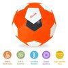 Smartwo Curve Soccer Ball for Kids Size 4, Swerve Soft Soccer Ball for Boys and Girls, Indoor and Outdoor Activities Games, Safe Kick Play in Inside House, Backyard and Lawn, Comes with Pump